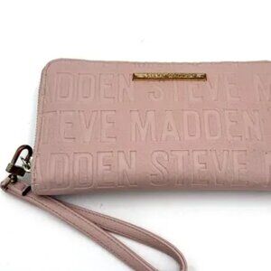 Steve Madden Light Pink Zip Around Wallet